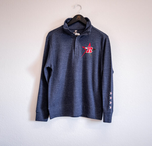 Denim 1/4 Zip Pullover - Image 5