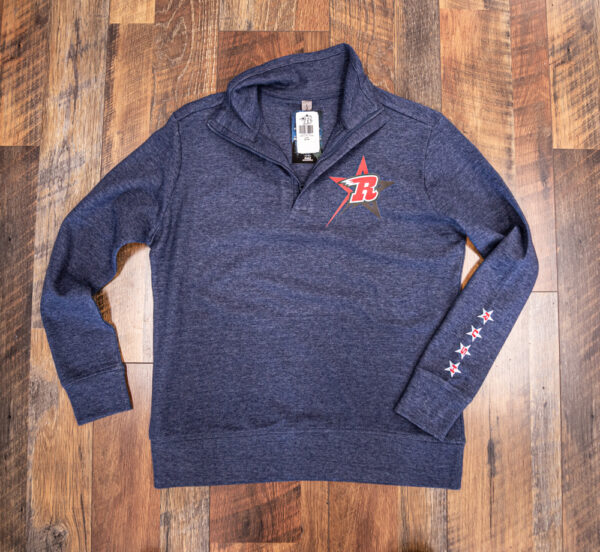 Denim 1/4 Zip Pullover - Image 10